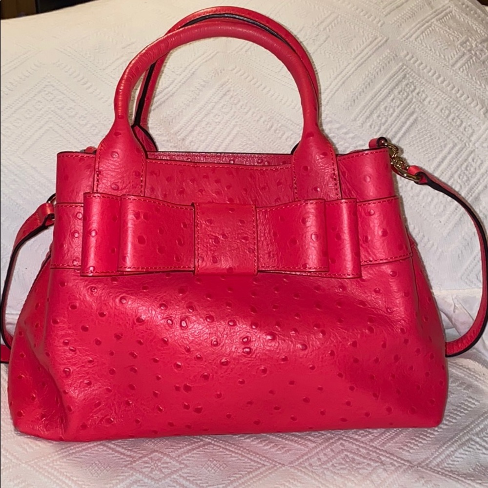 ♠️ Kate Spade Charm City Ostrich Provence Satchel